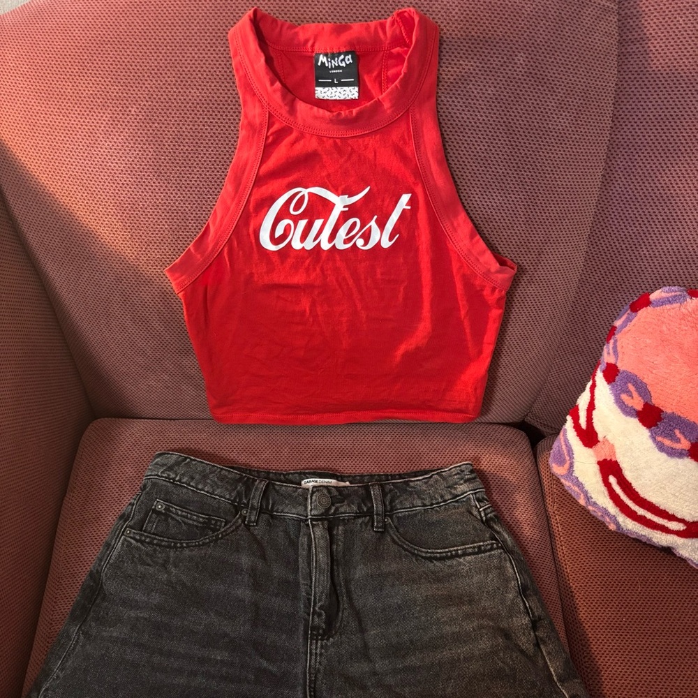 Cutest Red Crop Top By Minga London